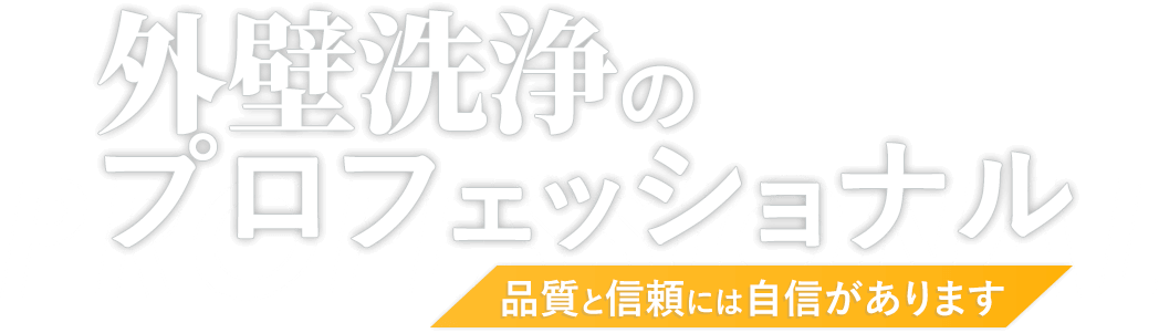 外壁洗浄のプロフェッショナル